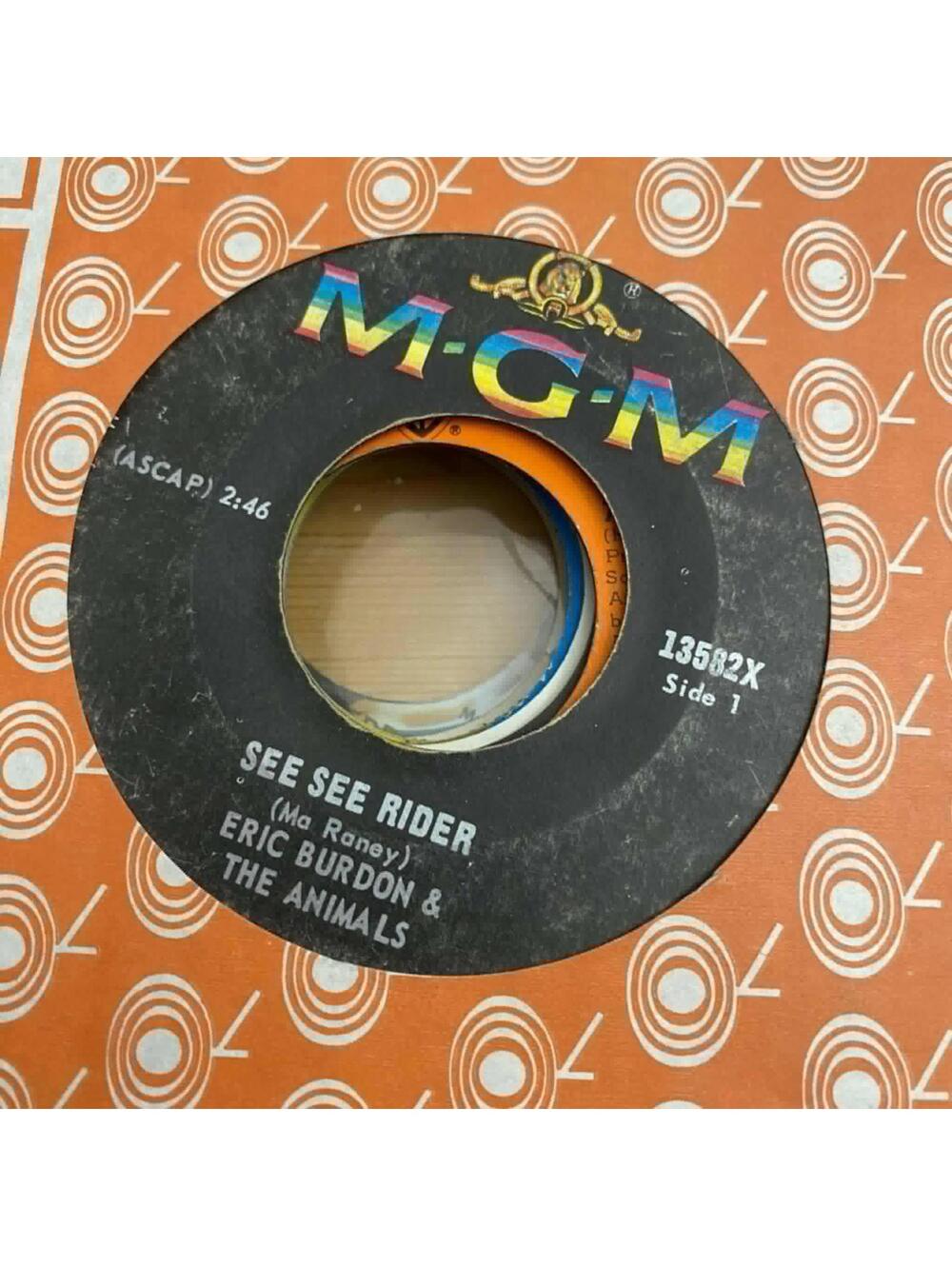Eric Burdon & The Animals - See See Rider/She'll Return It 13582X 45rpm VG+ R35